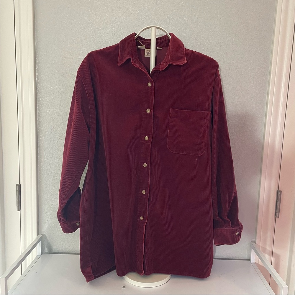 Woolrich | Vintage Burgundy Red Corduroy Outerwear Shirt/Shacket Medium